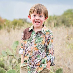 BlueQuail Boys Camo Shooting Patch Shirt